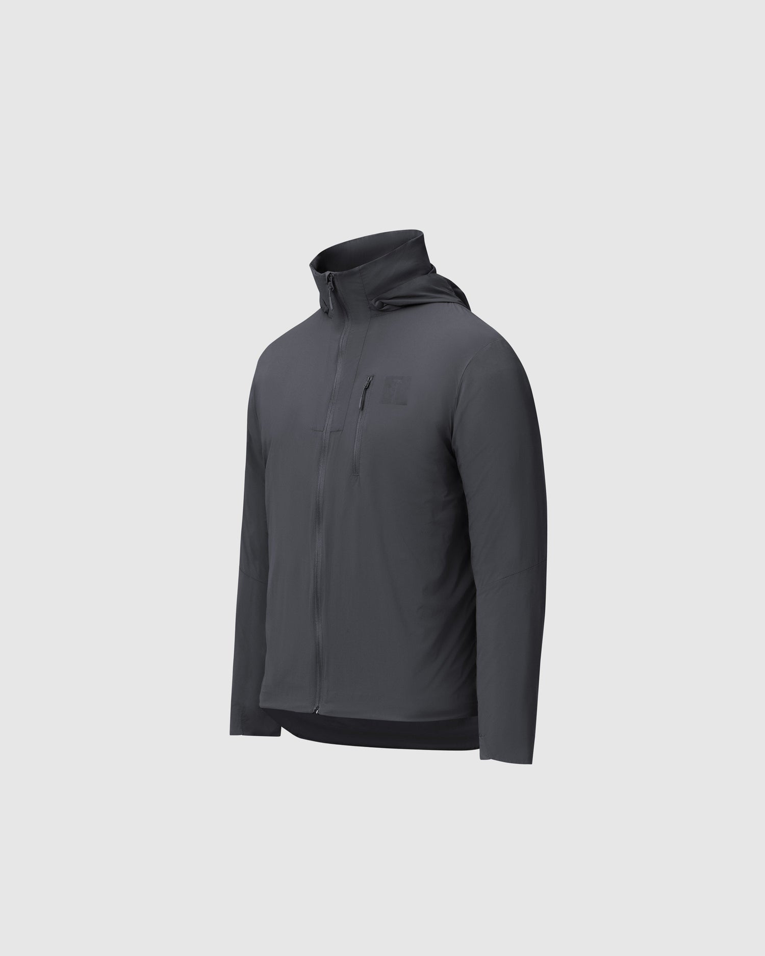 On form photo of the Tomahawk Performance Crosswind Jacket, a tactical windbreaker, in Urban Gray.