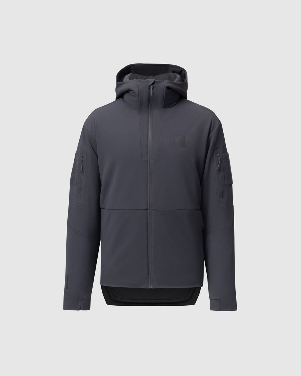 On form frontal photo of the Tomahawk Performance Instructor Jacket, a tactical insulated softshell jacket, in Urban Gray.
