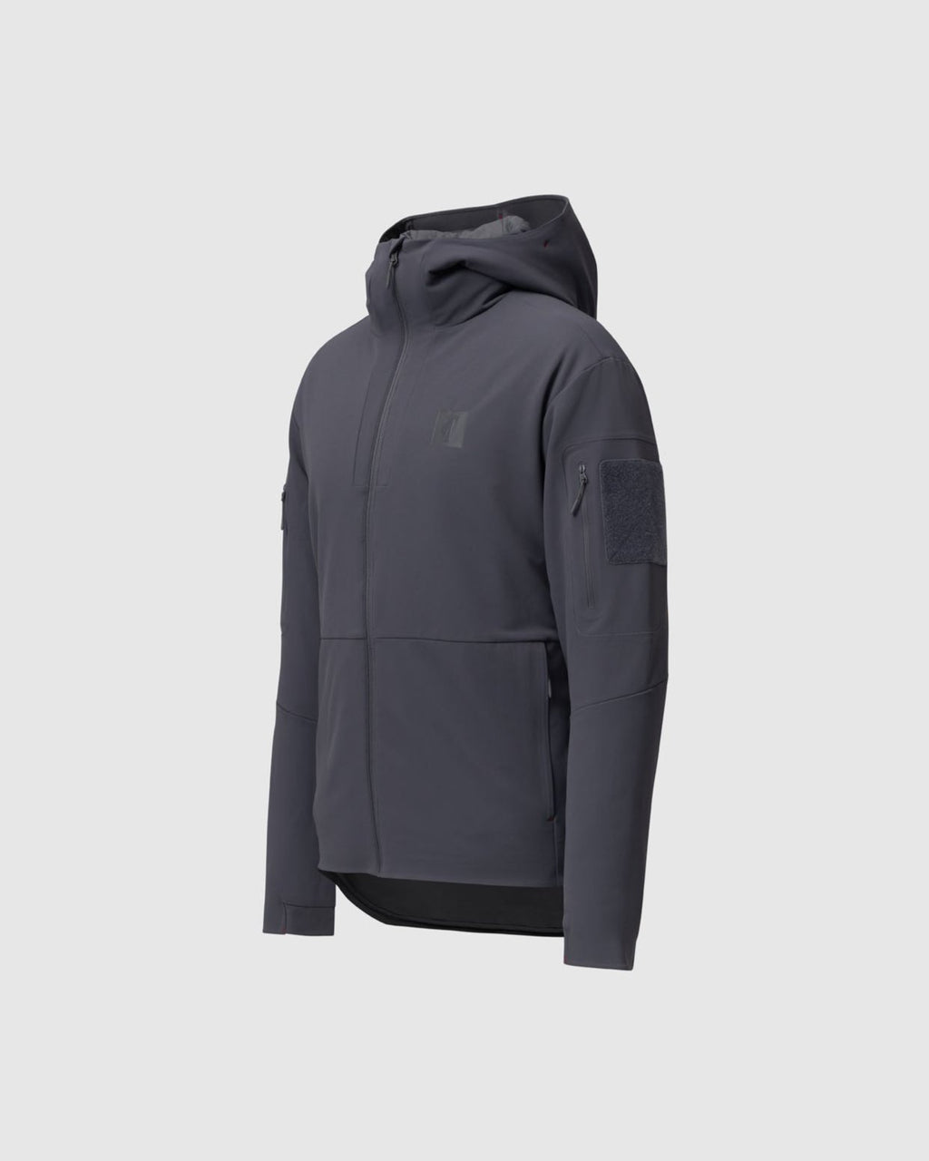 On form photo of the Tomahawk Performance Instructor Jacket, a tactical softshell insulated jacket, in Urban Gray.