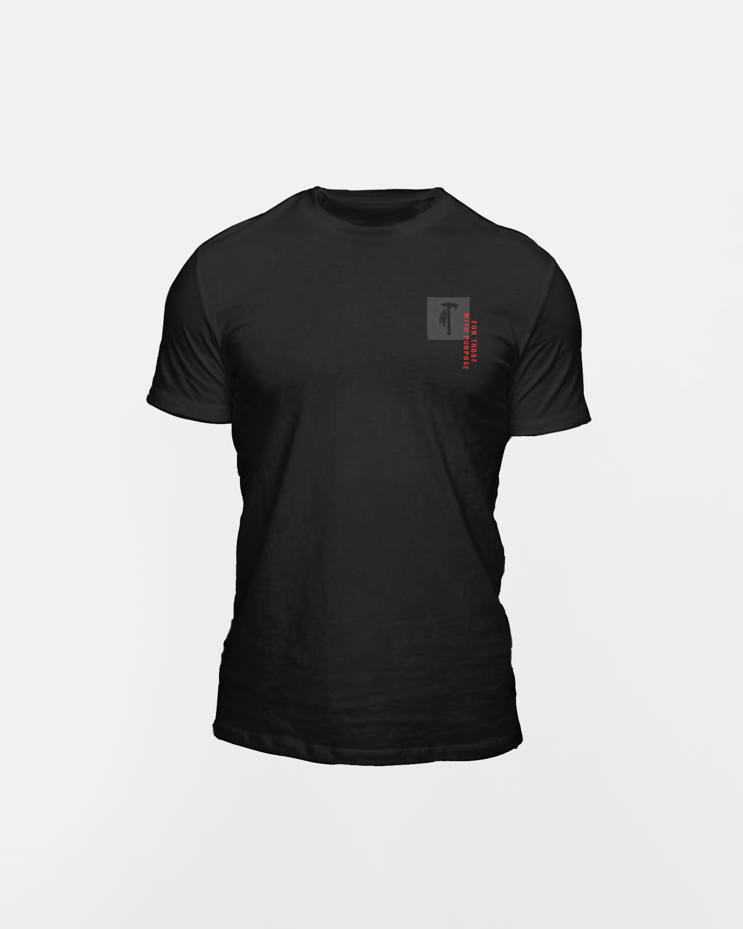 T-shirt with Tomahawk Performance logo and text reading "For Those With Purpose"