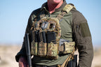 In situ photo of the Tomahawk Performance HW / Combat Shirt worn under a plate carrier.